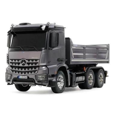 Imagem de Automodelo Caminhão Semi Truck Mercedes Benz Tamiya 1/14, Cinza