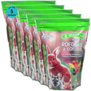 Imagem de Alcon Club Blend Roedores e Coelhos 300g Super Premium Kit Com 5