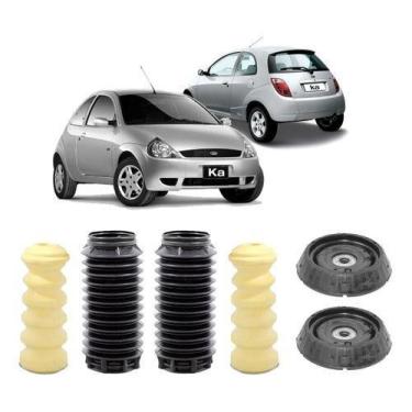 Imagem de Par Kit Coxim Amortecedor Traseiro Ford Ka 1999 2000 2001 - QualyKits