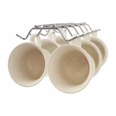 Imagem de Kit 2 Suporte Porta 12 Xícaras Organizador Armário Premium