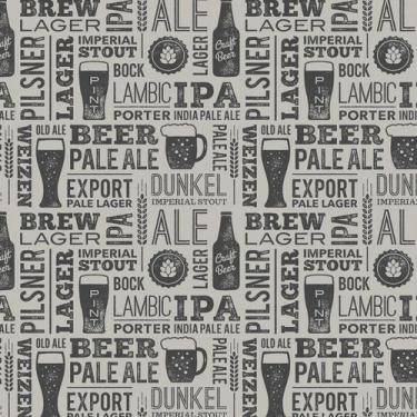 Imagem de Papel de Parede Bar Cervejas Cozinha 57x270cm - Quartinhos