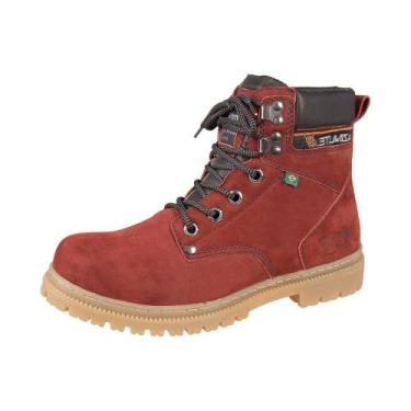 Imagem de Bota Adventure Cano Médio Azimute - Pedra - Vermelho, 38, Vermelho