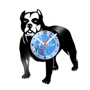 Imagem de Relógio De Parede Disco Vinil Animais - Pitbull - VAN-064 - Modernarte