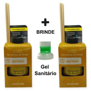 Imagem de 2 Difusor Ambiente Vareta Ambiente Semente Brasil Aromatizador Perfume