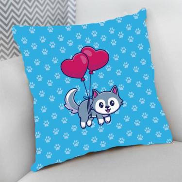 Imagem de Almofada Decorativa Cheia c/ Zíper 40x40 Dog Pet Cachorro Cão - Deluzz