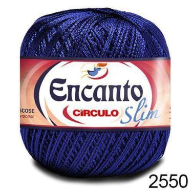 Imagem de Fio Encanto Slim 240m Cor: 2550 - Azul Bic - Círculo - Circulo