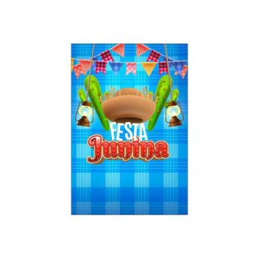 Imagem de Painel De Festa Vertical 1,50 x 2,20 - Festa Junina Chapéu Caipira 033