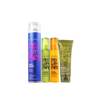 Imagem de Kit Lowell Deslumbre Spray Modelador Selador Antiquebra (4 produtos)