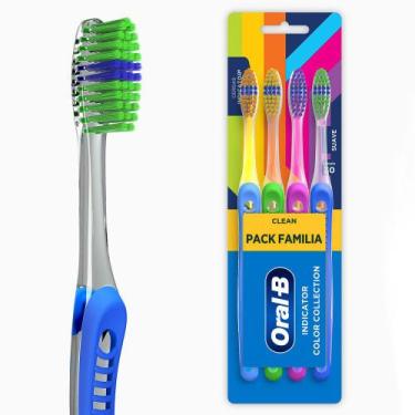 Imagem de Escova Dental Oral-B Indicator Color Collection 4 unidades - Oral B