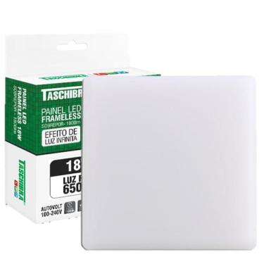 Imagem de Painel Plafon Quadrado Sobrepor 18w Borda Infinita 6500K - TASCHIBRA