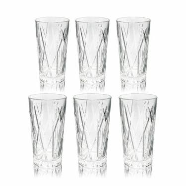 Imagem de Conj Copos pra Agua Cristal Nobre Lapidados Tcheco - LUXdécor