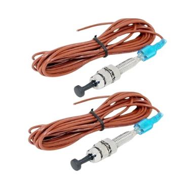 Imagem de Xtenzi 2 peças de alarme de carro universal capô porta-malas pino liga/desliga momentâneo 12V interruptor de segurança ajustável XT92000X2- pacote com 2