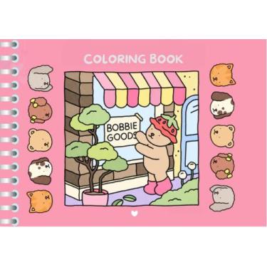 Imagem de Livro Bloco Colorir Bobbie Goods 50 Desenhos Coloring Book Folha A5 Al