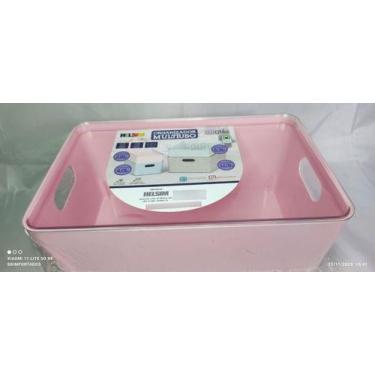 Imagem de Caixa Organizadora Cesto Empilhavel C Tampa Multiuso  4  L - HELSIM, R