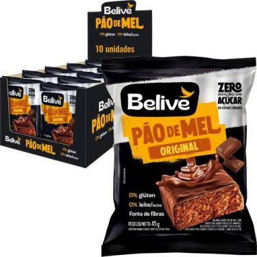 Imagem de Pão de Mel Belive Zero (Acucar, Lactose e Gluten) 45g (10x)