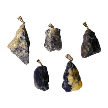 Imagem de Pingente De Pedra Natural Sodalita Bruta - Serenidade - Equilíbrio Ped