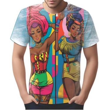 Imagem de Camiseta Camisa Tshirt Africa PopArt Mul.her Africana Arte 4 - Enjoy S
