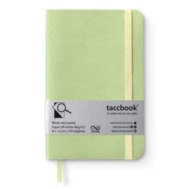 Imagem de Caderneta Sem pauta taccbook Verde (pastel) 9x14 Flex