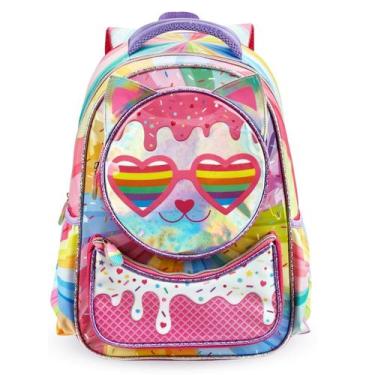 Imagem de Mochila Infantil Meninas Escolar Costas Creche Passeio Reforçada - Sha