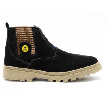 Imagem de Botina Bota Masculina Cano Curto Couro Legítimo New Sola Costurada - R