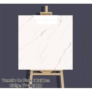 Imagem de Kit Com 10 Peças Placa 3D Marmore Pepel de parede autocolante Adesivo 