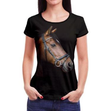 Imagem de camiseta de cavalo feminina Roupa Blusa animal Campo est4 - Alemark, 6