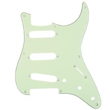 Imagem de Musiclily Pro 8 Furos 50s Estilo Vintage Escudo SSS Pickguard Strato para Guitarra Americanaa Stratocaster 57, 3 Camadas Mint Green