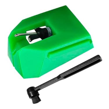 Imagem de Agulhas de gravação AT-VMN95E de substituição com escova de limpeza antiestática, agulhas de caneta para toca-discos de vinil de diamante compatíveis com toca-discos de vinil da série Audio-Technics