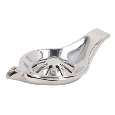 Imagem de Espremedor de Limão Em Aço Inoxidável Akozon Espremedor Manual - Prensa de Suco de Laranja Multifuncional - Ferramenta Prática para Sucos Cítricos para Cozinha (Redondo)