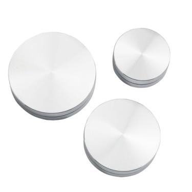 Imagem de YHXiXi Conjunto de 3 ferramentas giratórias de cerâmica cerâmica cerâmica alumínio para corte de arremesso, base de eixo giratório do suporte de bolo, mesa de vidro, eixo giratório duplo, 30 mm/38