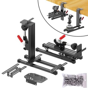 Imagem de Universal Hotas Desk Mount for Thrustmaster Warthog 10C&Throttle/Winwing Orion 1&2/T.16000M FCS/TCA Officer Pack Airbus/VKB Gunfighter MK.lll/Logitech X52/X52 Pro/X55/X56 (two pack)
