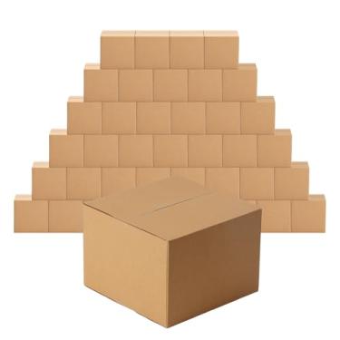 Imagem de Edenseelake Pacote com 40 Caixas de Remessa de 7 X 7 X 5", Pequenas Caixas de Papelão para Embalagem, Mudança, Correio, Marrom