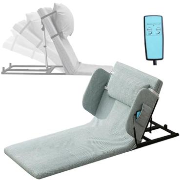 Imagem de SNBGRYE Encosto elétrico para cama, travesseiro de elevação para idosos, ajuste de ângulo de 2° a 80°, capacidade de carga de 150 kg, com controle remoto, pescoço ajustável, pode fornecer suporte