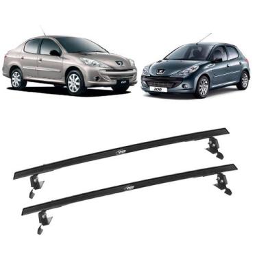 Imagem de Rack Teto Bagageiro Aluminio Peugeot 206 4Pts Passion 207 - Vhip