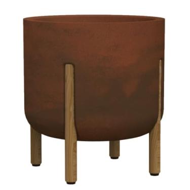 Imagem de JAPI, Vaso Cilíndrico Decore 33 (16L) Cor Aço Corten JAPI