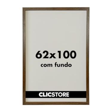 Imagem de Moldura p/Quebra Cabeça Grow Puzzle 2000 peças 62x100 cm Decoração Quadro Parede Sala Escritório Game Office s/Vidro (Tabaco)