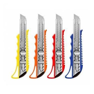 Imagem de Estilete Largo 18mm Metálico para Uso Profissional Corte Seguro e Prec