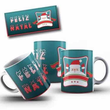 Imagem de Canecas de Porcelana Branca Personalizada Natalina - Estampa Sublimada