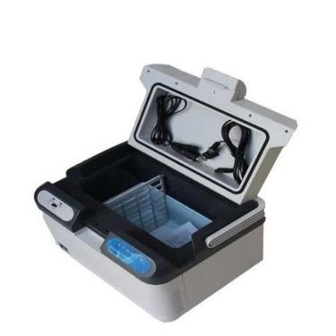 Imagem de Geladeira Mini Cooler 12l Refrigerador Aquecedor Portatil 12 Litros Resfria Frigobar 2 Em 1 Carro Barco Completo