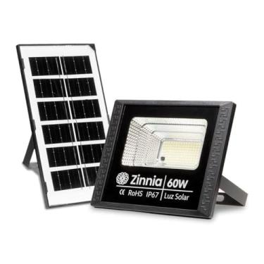 Imagem de Refletor Solar Zinnia ZRS60 | LED | 60W | Bateria 4000mAh | Com Controle Remoto | Proteção IP67 | ZNE-ZRS60V2-01