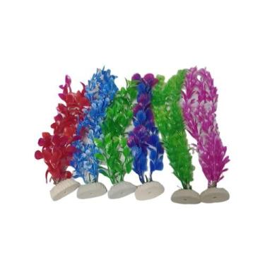Imagem de Planta  Para Aquarios Artificial 38 A 42 Cm Kit Com 6 Peças - LUCKY FI