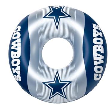 Imagem de BigMouth Boias infláveis de piscina de 91,4 cm oficialmente licenciadas pela NFL Fan Gear, tubo interno para adultos e adolescentes – Dallas Cowboys