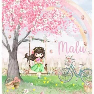 Imagem de Papel de Parede Infantil Menina Jardim Encantado AL 01 - AloPapers, 1,
