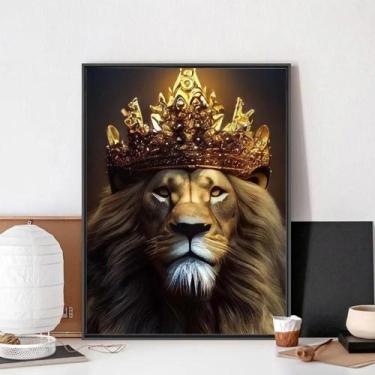 Imagem de Pôster Vintage de Leão, Tigre e Onça - Arte de Parede para Quarto e Es