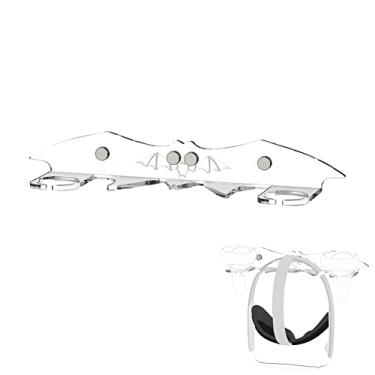 Imagem de Geekria VR Wall Mount Stand Compatible with Quest 3 / Pro / 2, Valve Index, HTC Vive, PlayStation VR Game Accessories Storage Holder Hook VR Headset (Clear)