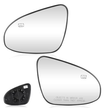 Imagem de Youxmoto Substituição de vidro do espelho aquecido do lado do motorista e do passageiro, para Toyota Corolla 2014 2015 2016 2017 2018 2019, espelho retrovisor esquerdo direito 8793102F90, par