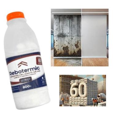 Imagem de Rebotermic Impermeabilizante em Pó 800g rende 60 sacos de cimento - vb
