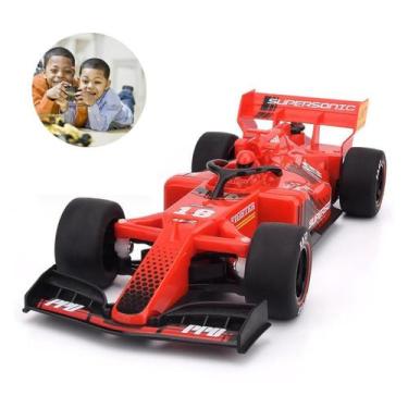 Imagem de Carrinho F1 Controle Remoto Fumaça e Luz LED para Crianças e Adultos -