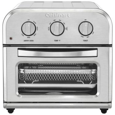 Imagem de Forno Elétrico Compacto de Bancada 6 em 1 com Função Air Fryer, Temporizador, Cesta, Assadeira e Bandeja Coletora 110V 1800W, Cuisinart,