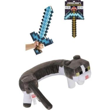 Imagem de Pacote Mattel Minecraft Transforming Diamond Sword & Pick-Axe